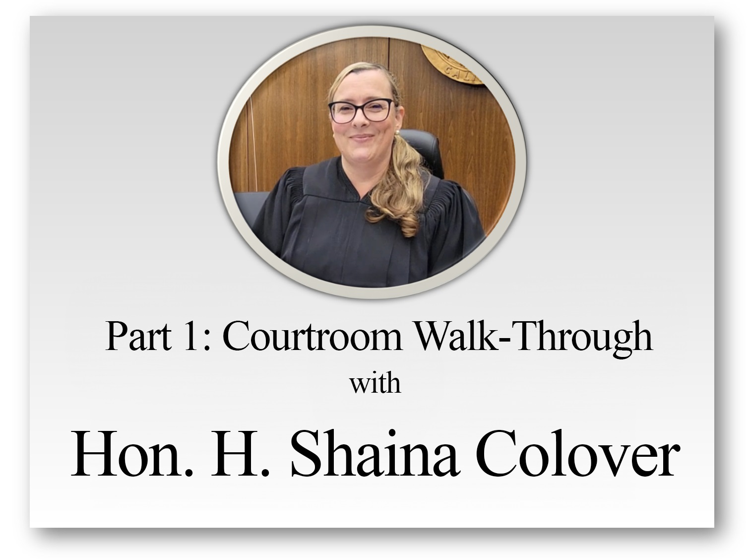 Virtual court walkthrough